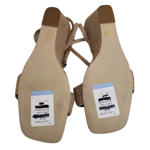 Jeffrey Campbell Women's Sailboat Ankle Strap Wedge Sandal Tan - Picture 7 of 8